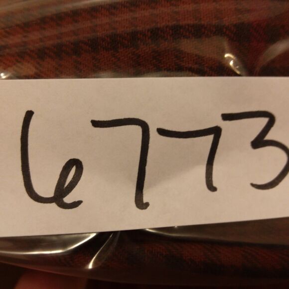 Express shirt mens M Medium brown long sleeve button check plaid stretch 6150 - Picture 9 of 9